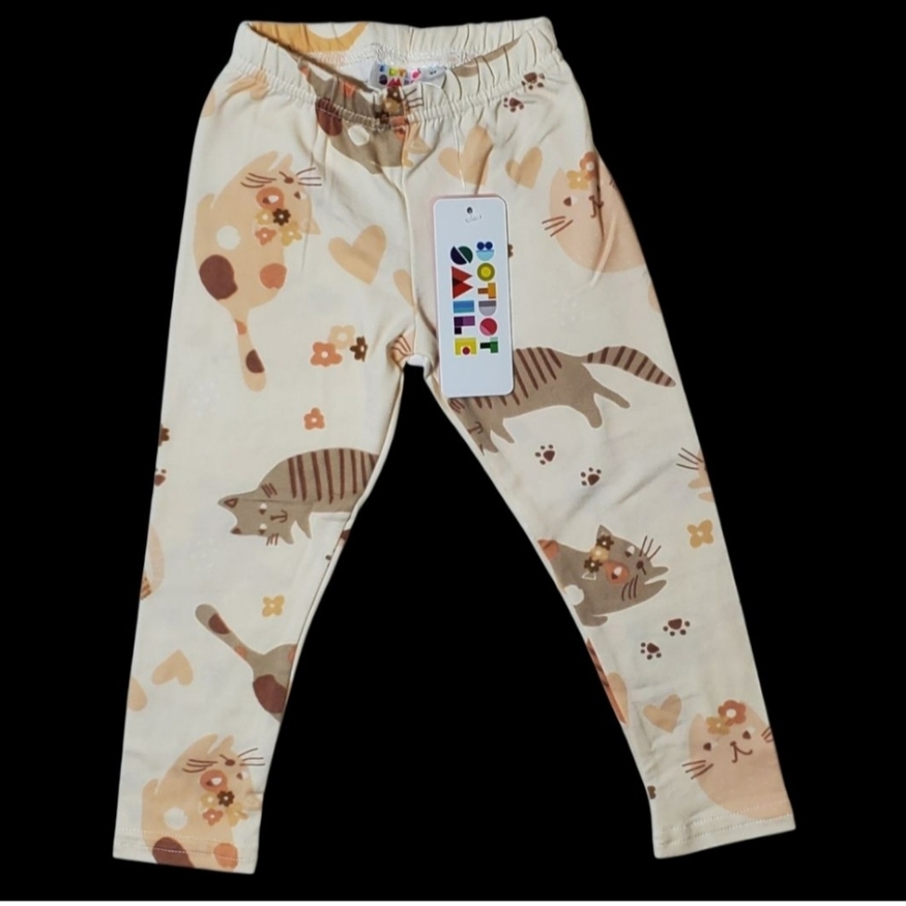 Dot Dot Smile 3pairs Kids 2T Leggings Soft Multi Colors Layering Pieces PlayTime - Picture 2 of 9